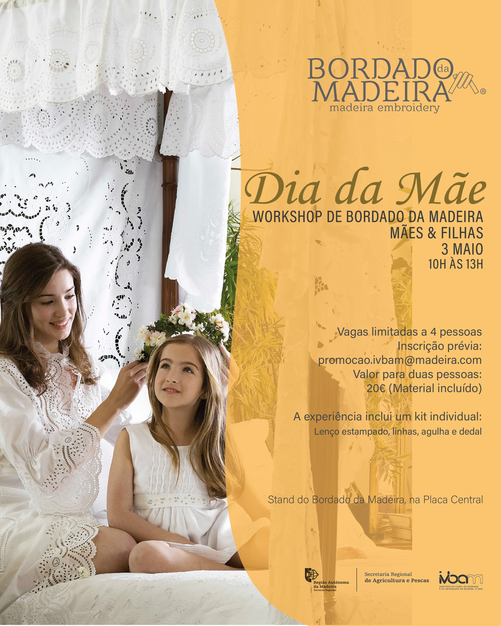 Workshop de Bordado da Madeira - Mães & Filhas