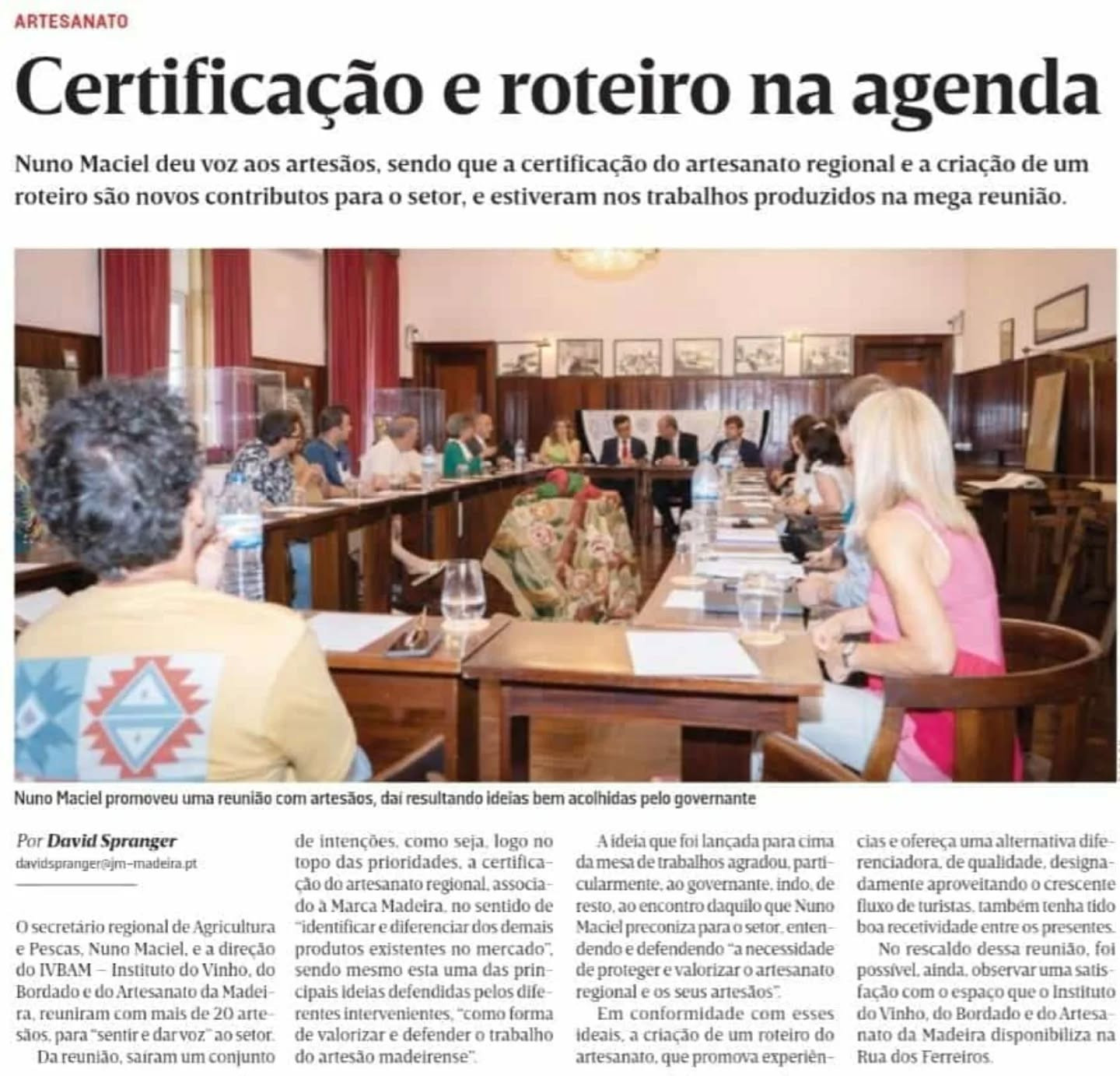 Certificação e roteiro na agenda