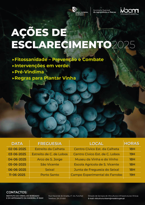 IVBAM promove 6 ações de esclarecimento aos viticultores